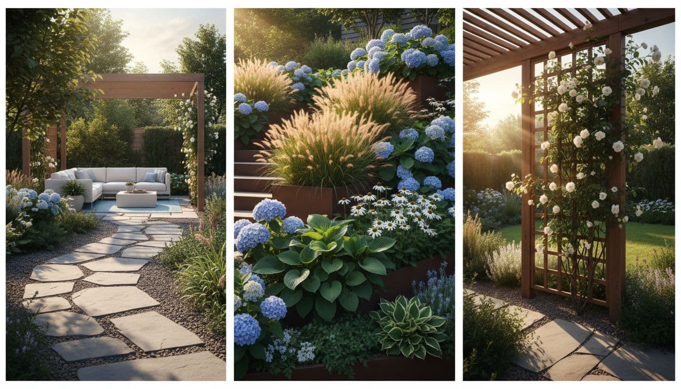 A completed garden design