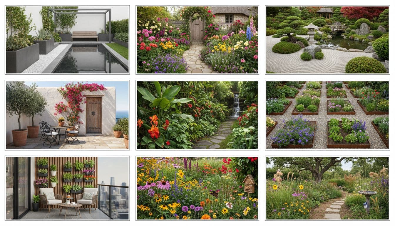 Several landscape material and planting treatments compared