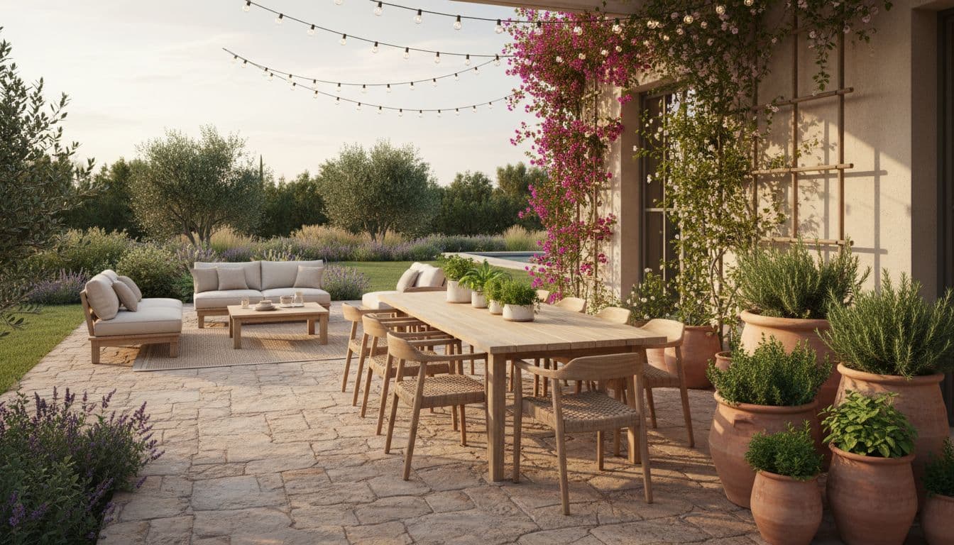 A terrace and step detail where levels matter to the build