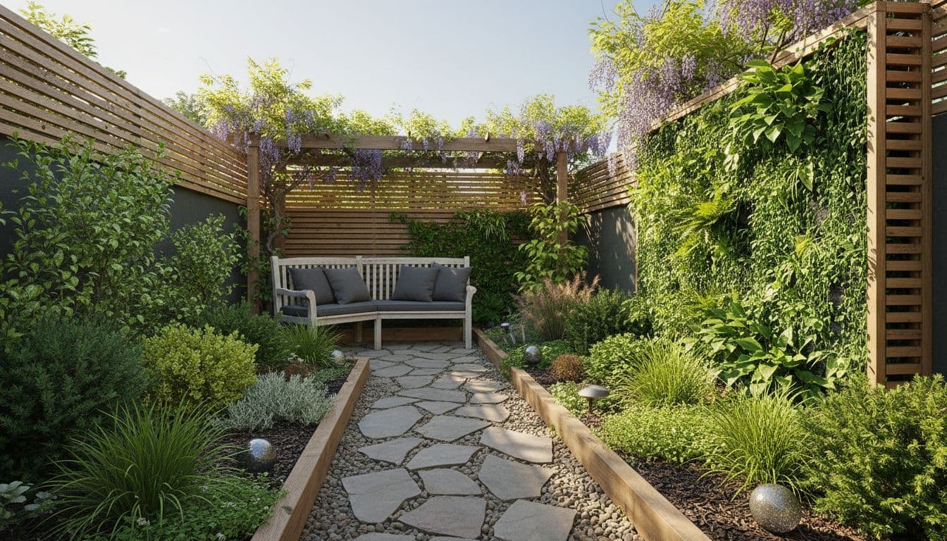 A small garden redesigned on the free tier
