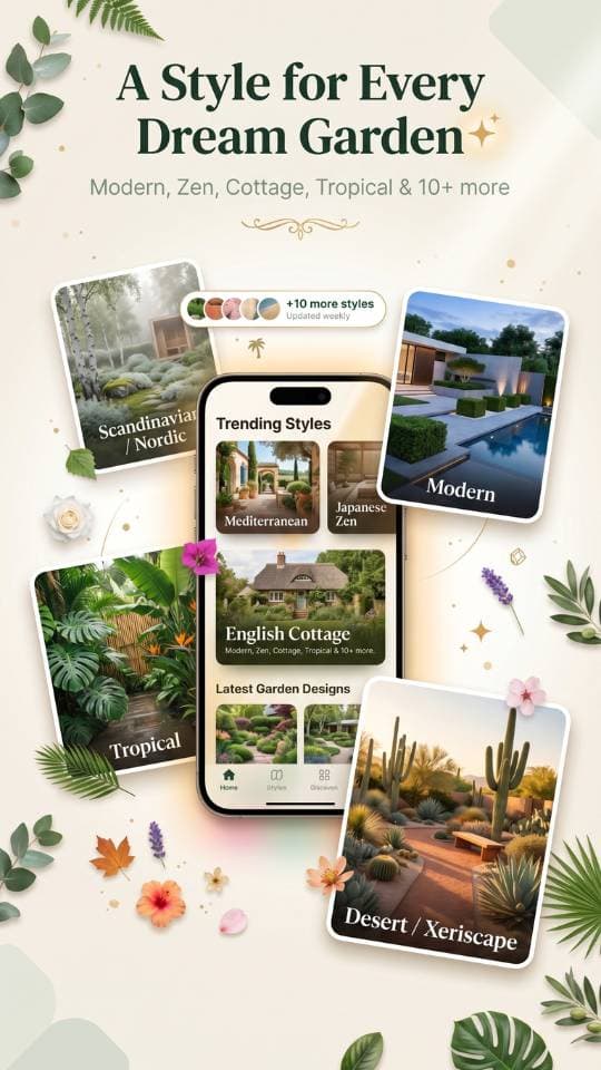 FlorAI AI Plant Scan feature inside the AI Garden Design app